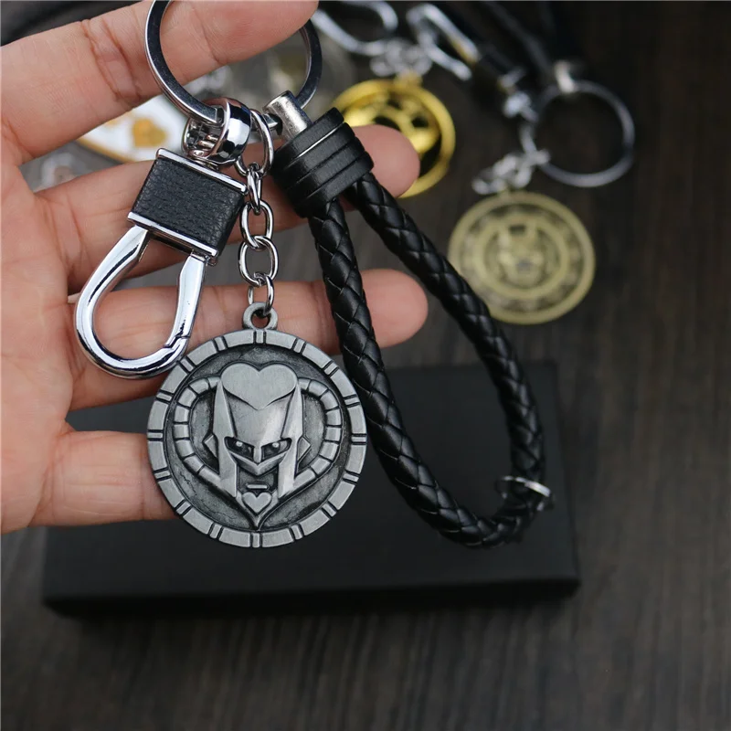 

Anime Jojo Bizarre Adventure Anime Keychain Luxurious Killer Queen Josuke Jotaro Figure Key Chain Fashion Car Keyring Gifts Men