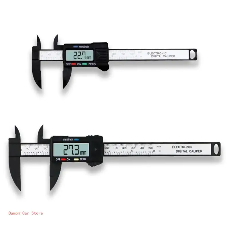 Digital Caliper Measuring Tool Vernier Caliper Micrometer with LCD Screen for DIY Household