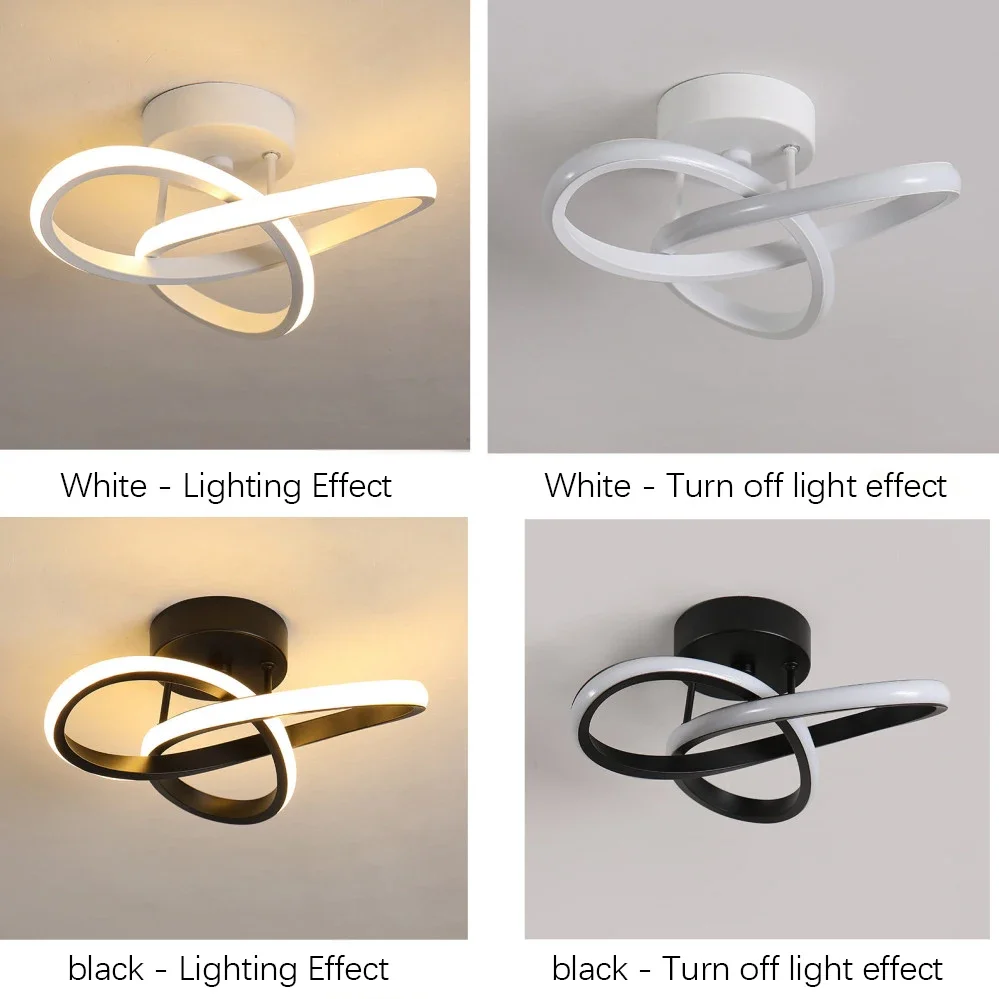 Modern LED Ceiling Light Corridor Lighting Fixture Minimalist Line Lamps Aisle Entryway Staircase Corner Indoor lighting