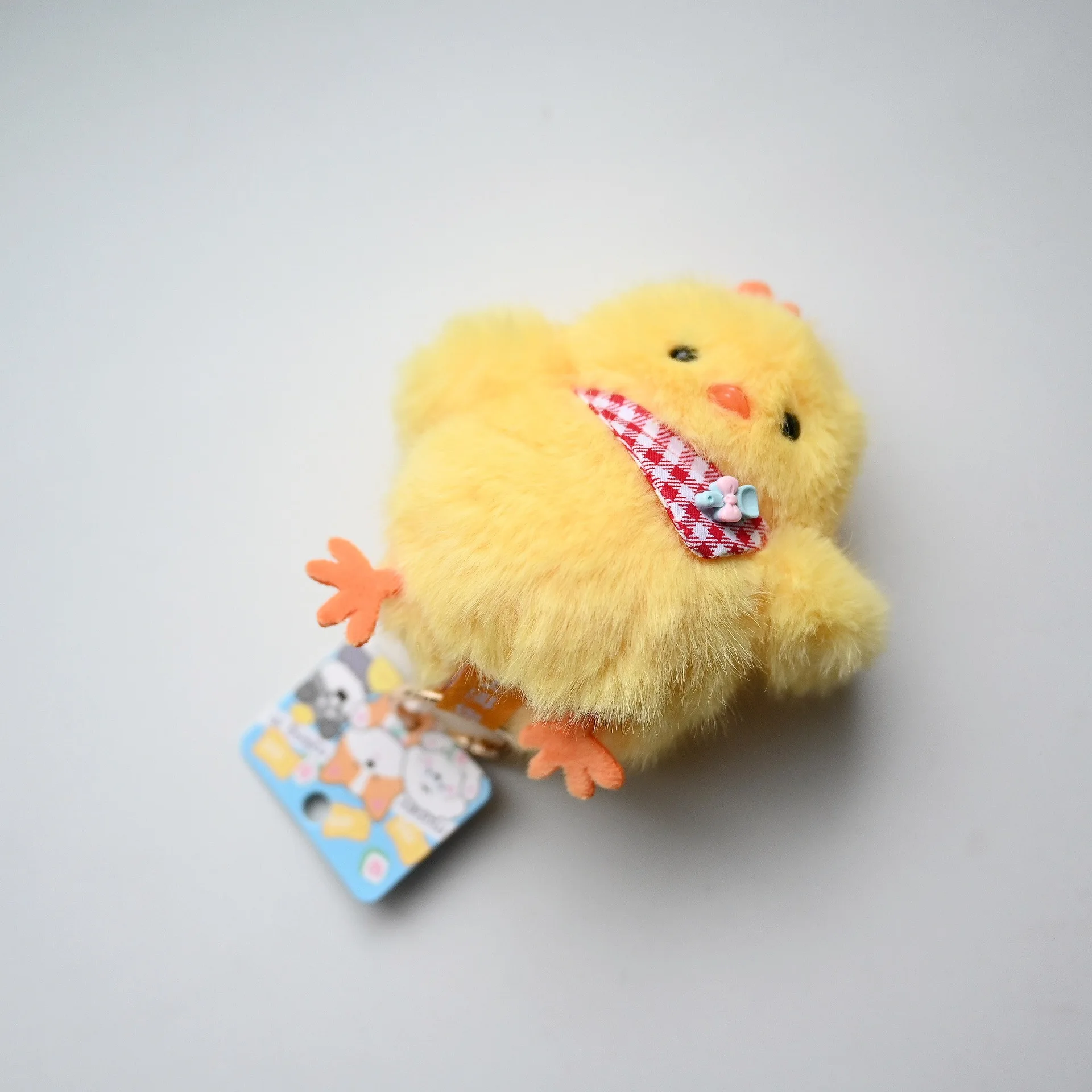 Creative Fun Plush Pendant Chicken Inverted Doll Keychain Cute Soft Stuffed Animal Chicken Toy Backpack Pendant Birthday Gift