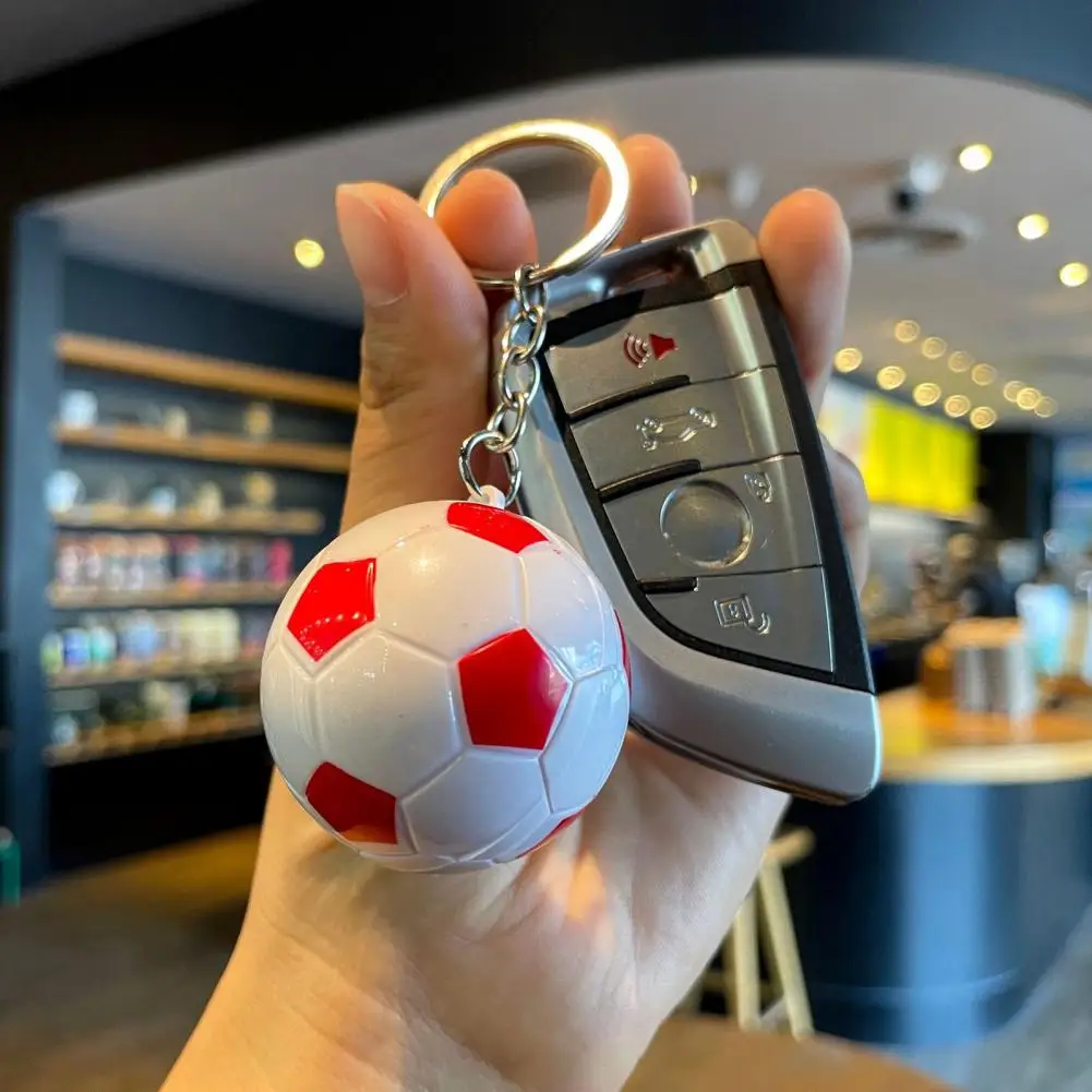 Football Keychain Soccer Ball Pendant Keychain Football Shape Keychain Pendant Metal Chain Buckle Football Fans Backpack
