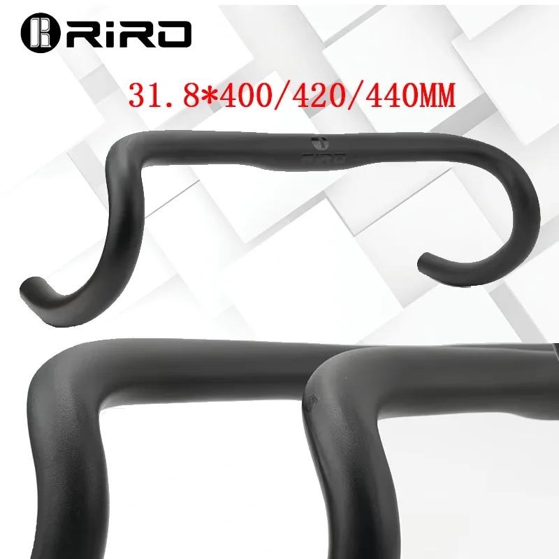 

RIRO Internal Wiring Bicycle Handlebar 31.8*400/420/440MM Bike Bent Handlebar Aluminum Alloy Ultralight Drop Bar Handle Parts