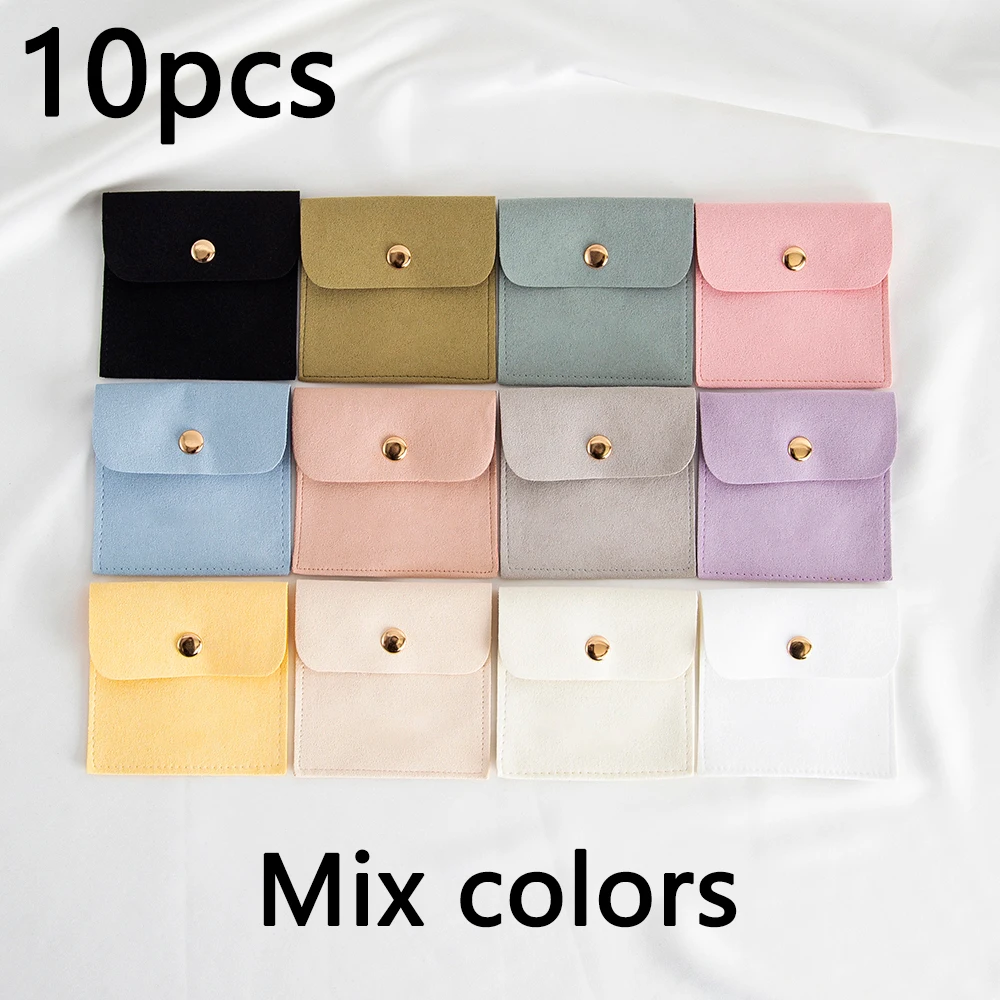 50/10/1pcs Microfiber Velvet Bag Jewelry Presents Bags for Earrings Necklace Christmas Wedding Gift Package Candy Favor Bag