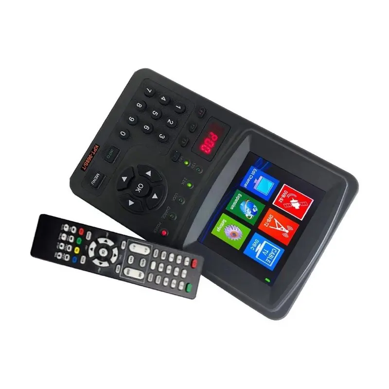Y45A-KPT-968ST DVB-S/S2 MP4 Signal Test Finder DVB-S2 DVB-T2 DVB-C Satellite Meter Signal Receiver EU Plug