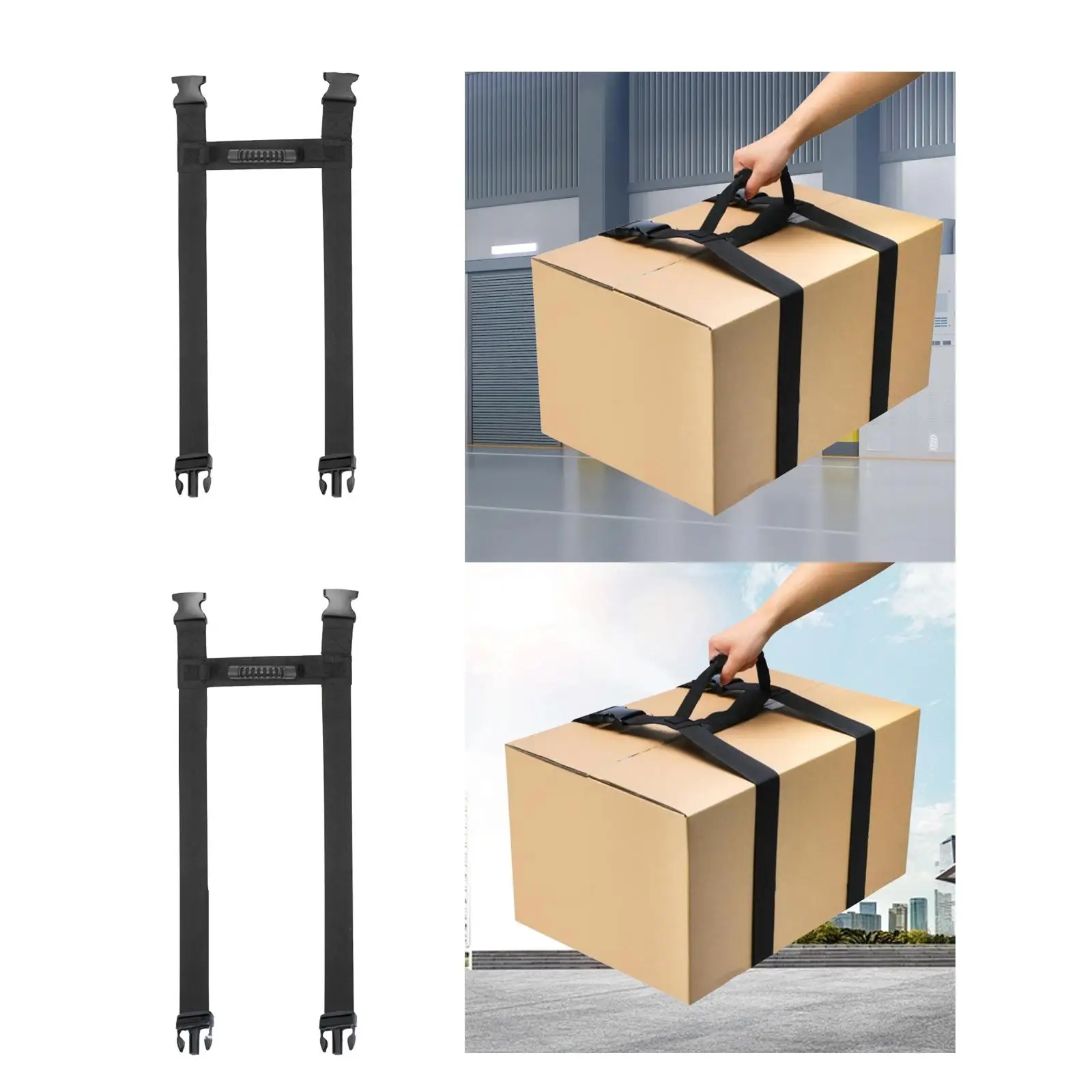 Moving Box Carrying Strap with Handle Multifunctional Lightweight H Shaped