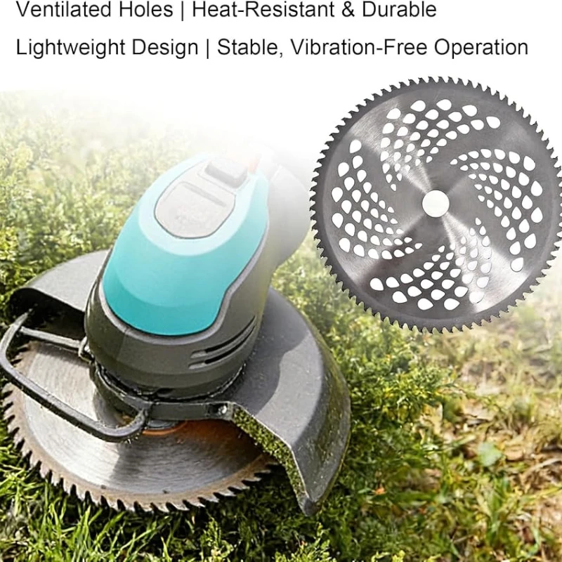 Lawn Mower Weed Trimmer Blade Head 40/60/80 Teeth Wood Mower Disc for Brush Cutter Trimmer Garden Weed Mower Parts