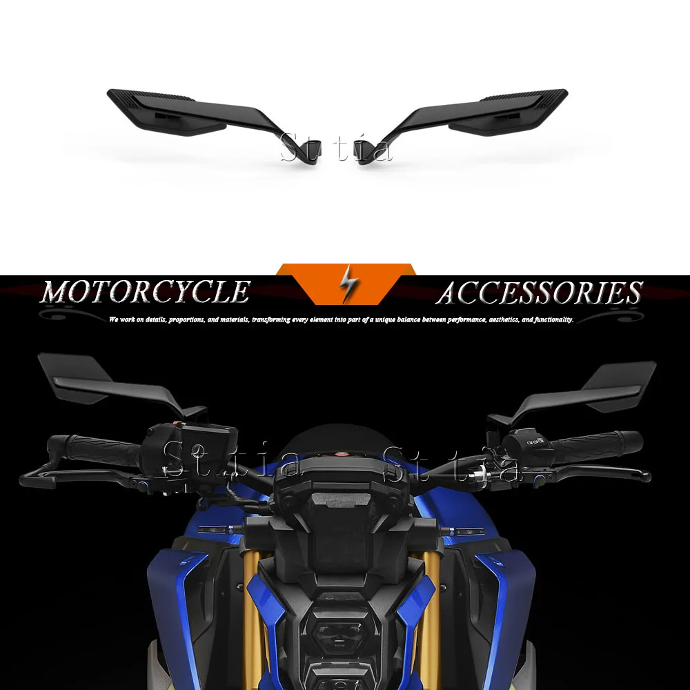 

Для Suzuki GSX-S1000 GSXS1000 GSXS 1000 2021-2025: Комплект аксессуаров — Скрытые зеркала, спортивные аэродинамические накладки, регулируемые зеркала, боковые зеркала