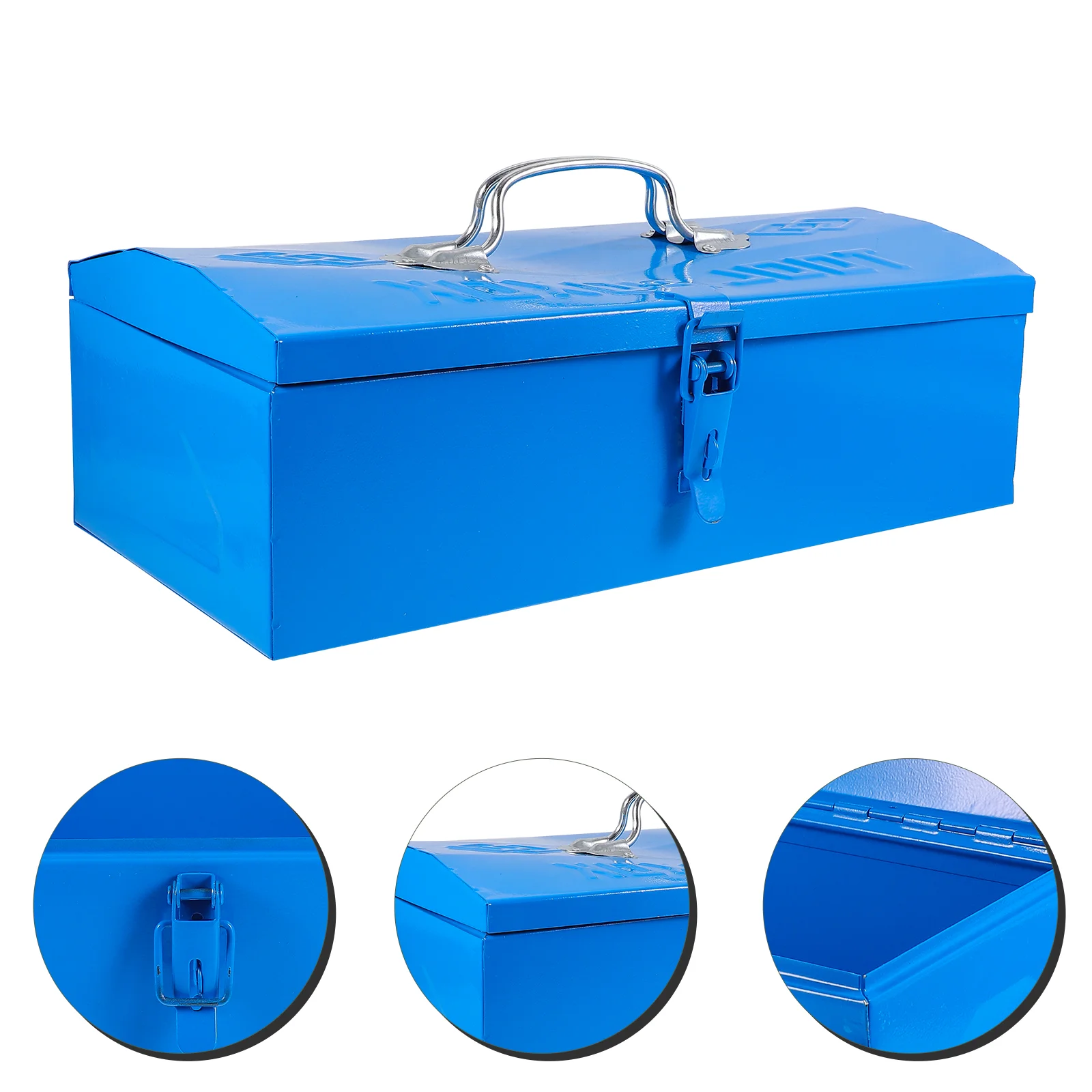 

Portable Metal Tool Box for Organizing and Storing Tools (Blue, 13.95X6.68X4.52In)