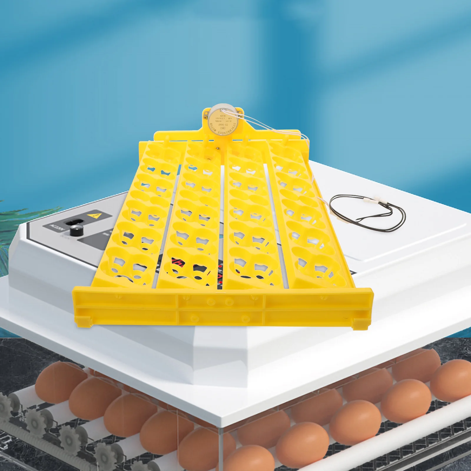 

Automatic Egg Turning Tray Incubator Plastic Egg Tray Thorough Rotation Improves Hatching Efficiency Incubator for