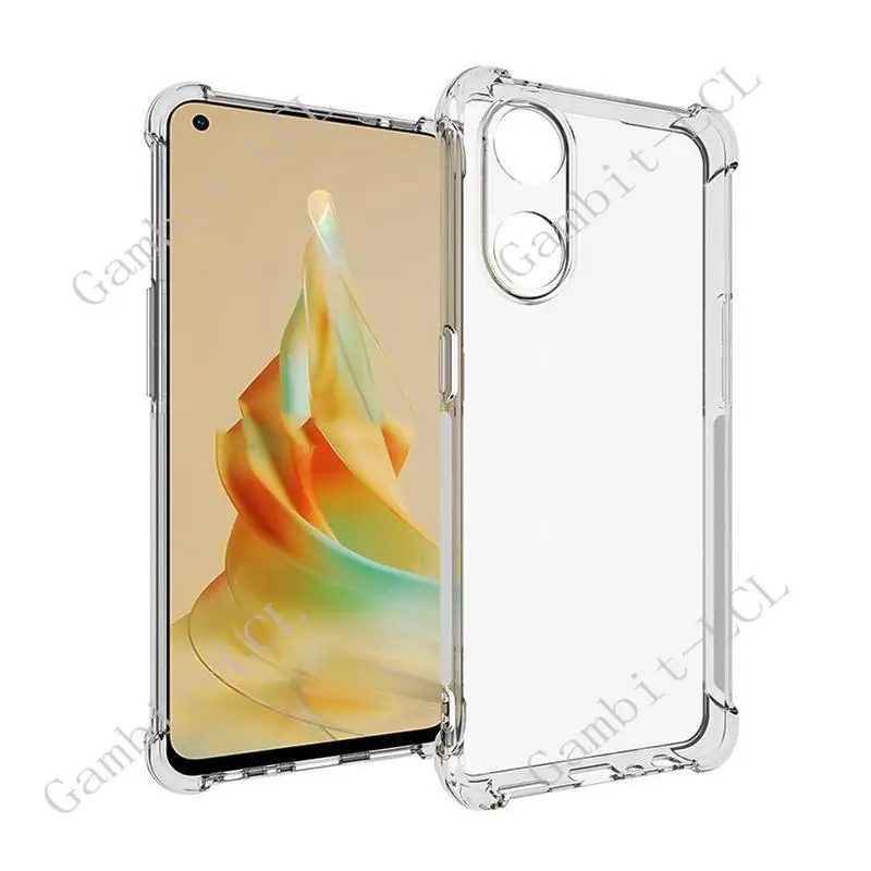 For OPPO Reno8 T 5G Reno8T 4G CPH2505 CPH2481 Silicone Smartphone Phone Protective Back Shell Soft TPU Case Original Shockproof