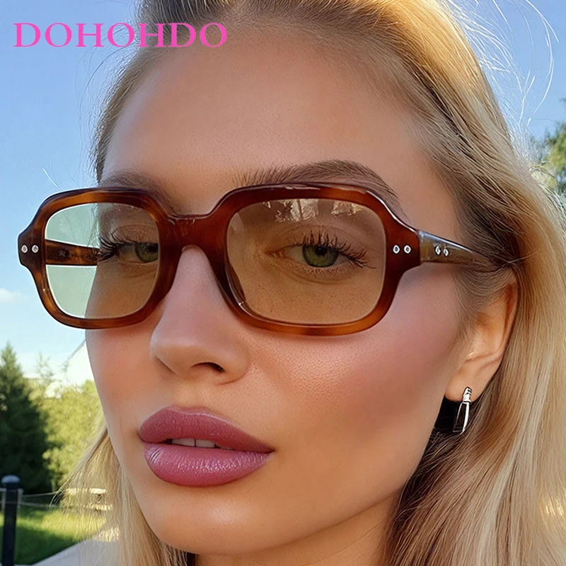 

2025 Vintage Square Rivet Women Sunglasses New Fashion Luxury Design Classic Men Glasses Outdoor Driving Shade Sunglasses UV400