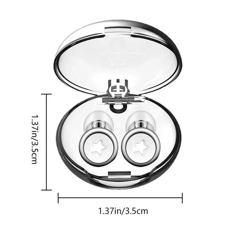 Bouchons d'oreille antibruit réutilisables en silicone, bouchons d'oreille de sommeil en boucle, bouchons d'oreille calmes, flexibles, avion