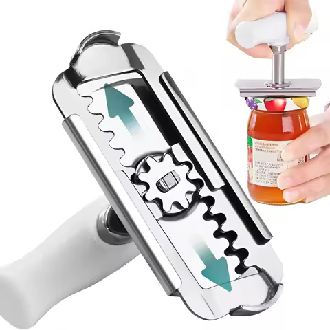 Multifunction Portable Jar Lids Opener Stainless Steel Adjustable Easy Open Bottle Opener Glass Can Manual Openers Kitchen Tools