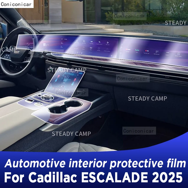 For Cadillac ESCALADE 2025 Panel Dashboard Navigation Automotive Interior Protective Film TPU Anti-Scratch Accessories