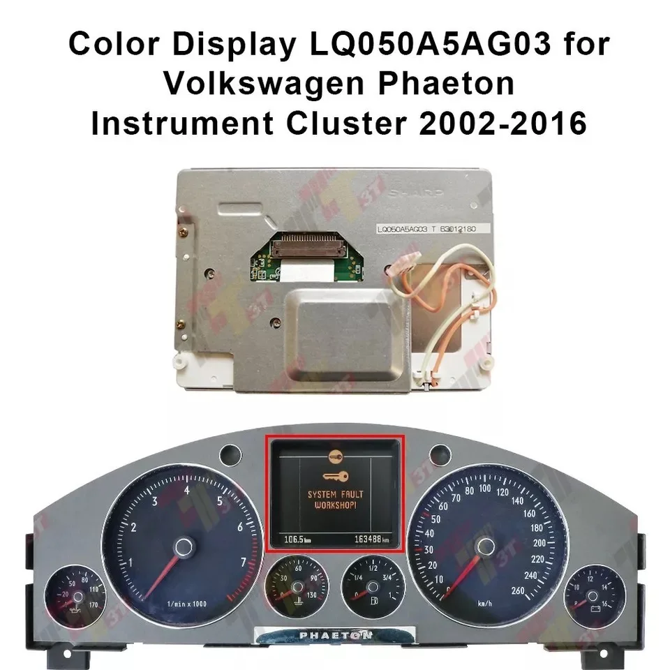 Pantalla a color de instrumentos para VW Phaeton/Touareg, Porsche Cayenne, RUF Dakara