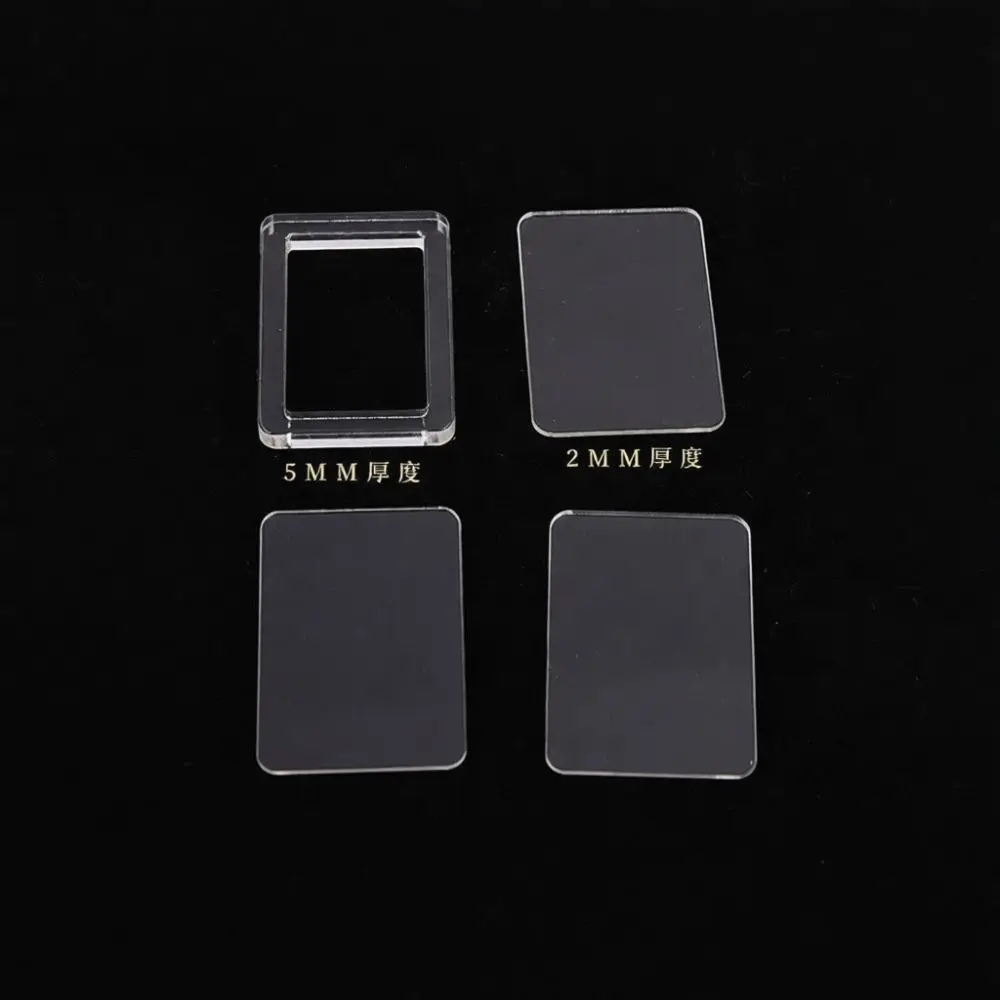 High Clear Acrylic Quicksand Case Set DIY Crafting Material Personalized Shaker Keychain Making Handmade Projects