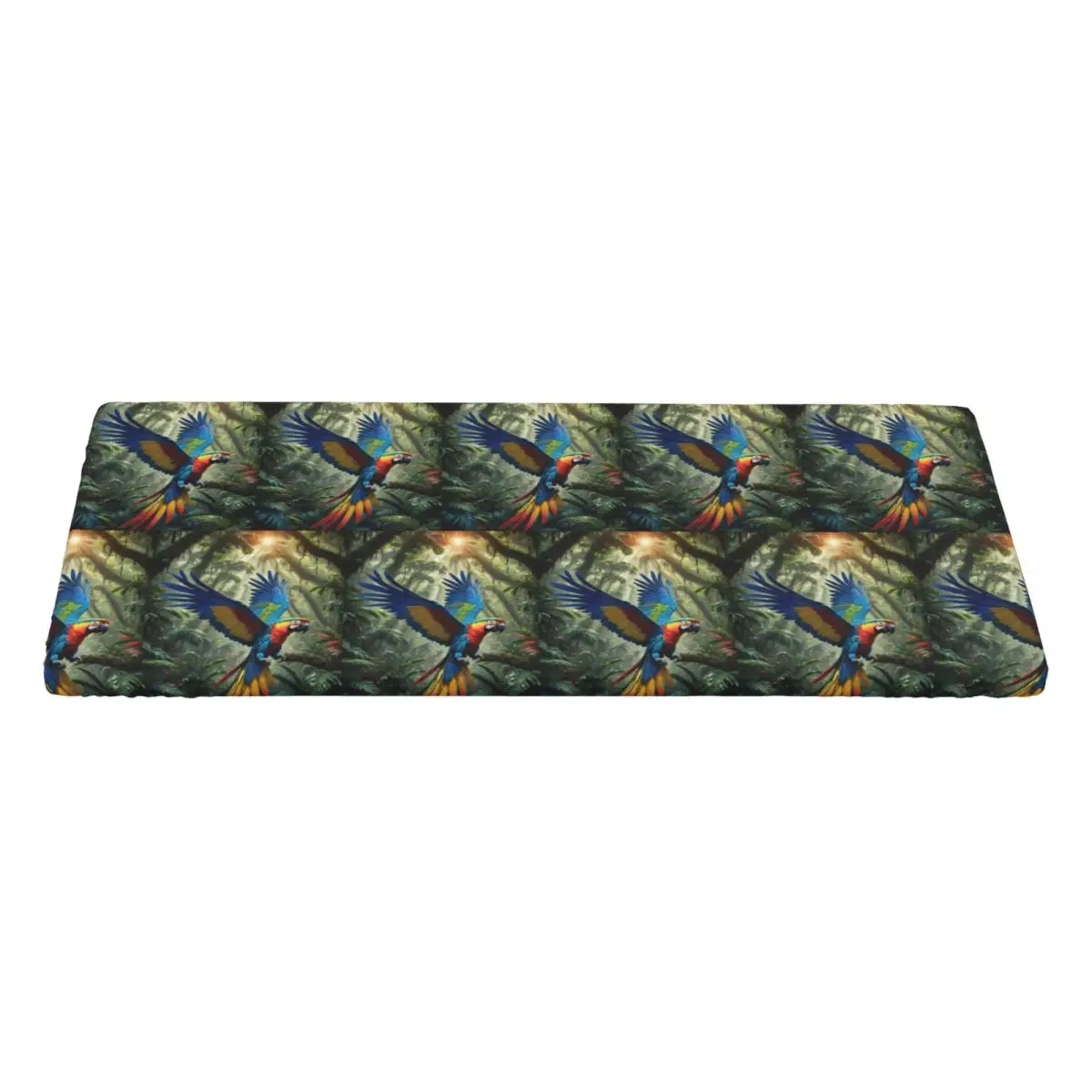 Cute Macaw Parrots Customized Rectangular Tablecloth Waterproof Table Cover for Dining Events Table Cloth
