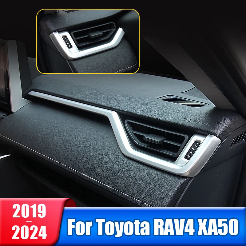 

Car Central Control Trim Strips Cover For Toyota RAV4 2019 2020 2021 2022 2023 2024 RAV 4 XA50 XA 50 Hybrid Interior Accessories