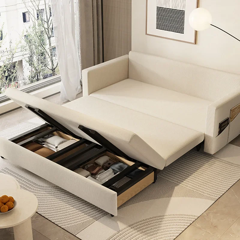 #Women Simple Soft Sofas Foldable Relax Sleeping Lazy Living Room Sofas Foldable Recliner Princess Sillon Cama Trendy Furniture