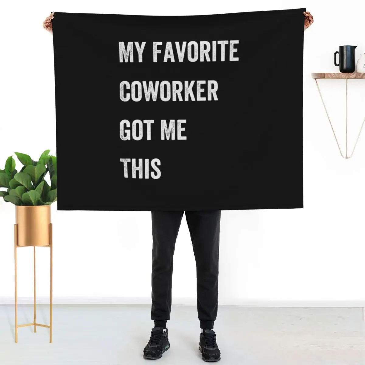 My Favorite Coworker Got Me This Throw Blanket manga Soft Plush Plaid sofa bed Extra Large Throw christmas gifts Soft Blankets