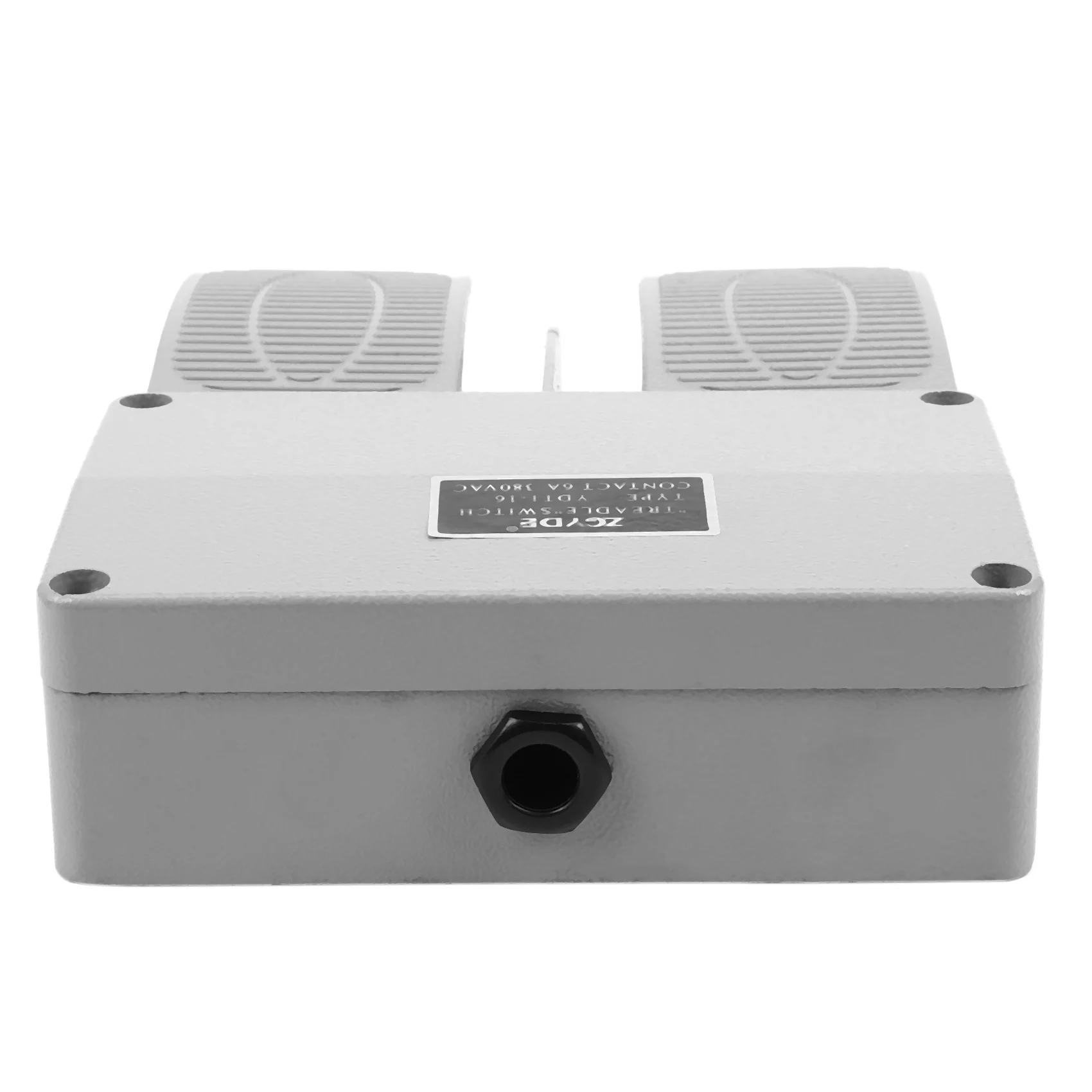 Foot switch YDT1-16 aluminum shell gray double pedal switch machine tool accessories switch