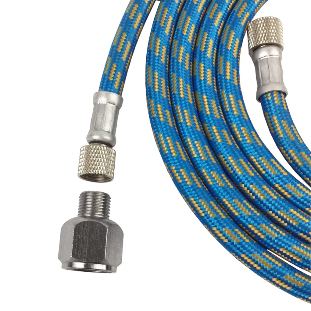 Шланг для аэрографа, шланг 1,8 метра, 6 футов, шланг 1/8 «папа» — «мама» 1/4 для большинства комплектов аэрографа, шланг BSP от 1/4 до 1/8, черный