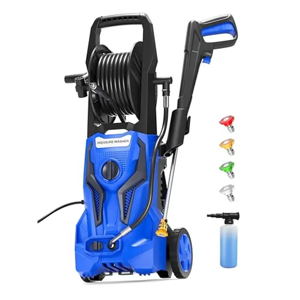 Electric Pressure Washer 4800 PSI 3.2 GPM with TSS and 25FT Hose Reel Kit