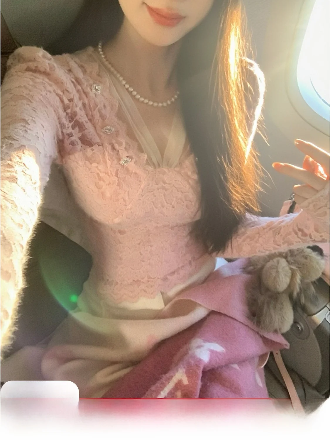 

Ele V-Ne Long Sve Lace Me Base Top Women's Faion Sy Autumn Winter New Arrival Tee Colors Alluring Fraance