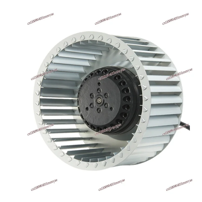 

Forward tilting multi-wing outer rotor centrifugal fan refrigeration motor