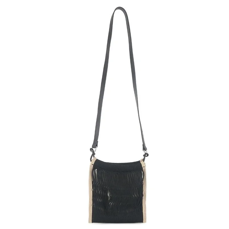 

2025 Summer Woman Luxury Bags Versatile Trendy Reticulate Beach Bag Large Capacity Hollow Out Handbags Simple Crossbody Bags