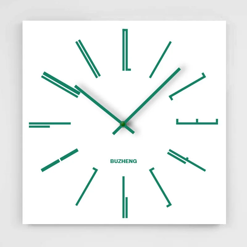 Nordic Minimalist Wall Clock, Battery Operated, Super Quiet Sweep Second Hand, Simple Black & White Modern Design for  Room