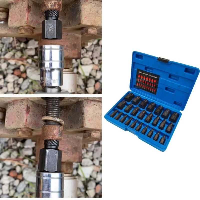 Kit estrattore per viti multiapplicazione Strumenti di riparazione per estrattori in acciaio di alta qualità Trasporto di goccia