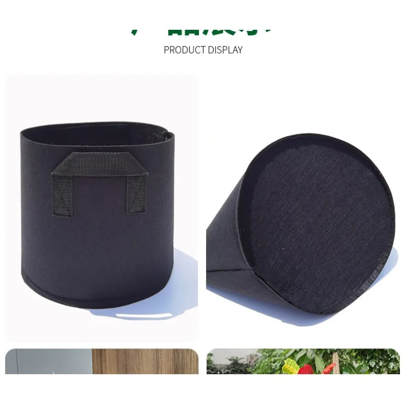 Thickened Non-Woven Grow Bags Aeration Fabric Pots with Handles Vegetable/Flower/Plant Grow Bags 1/2/3/5/7/10/12/25/30/34 Gallon