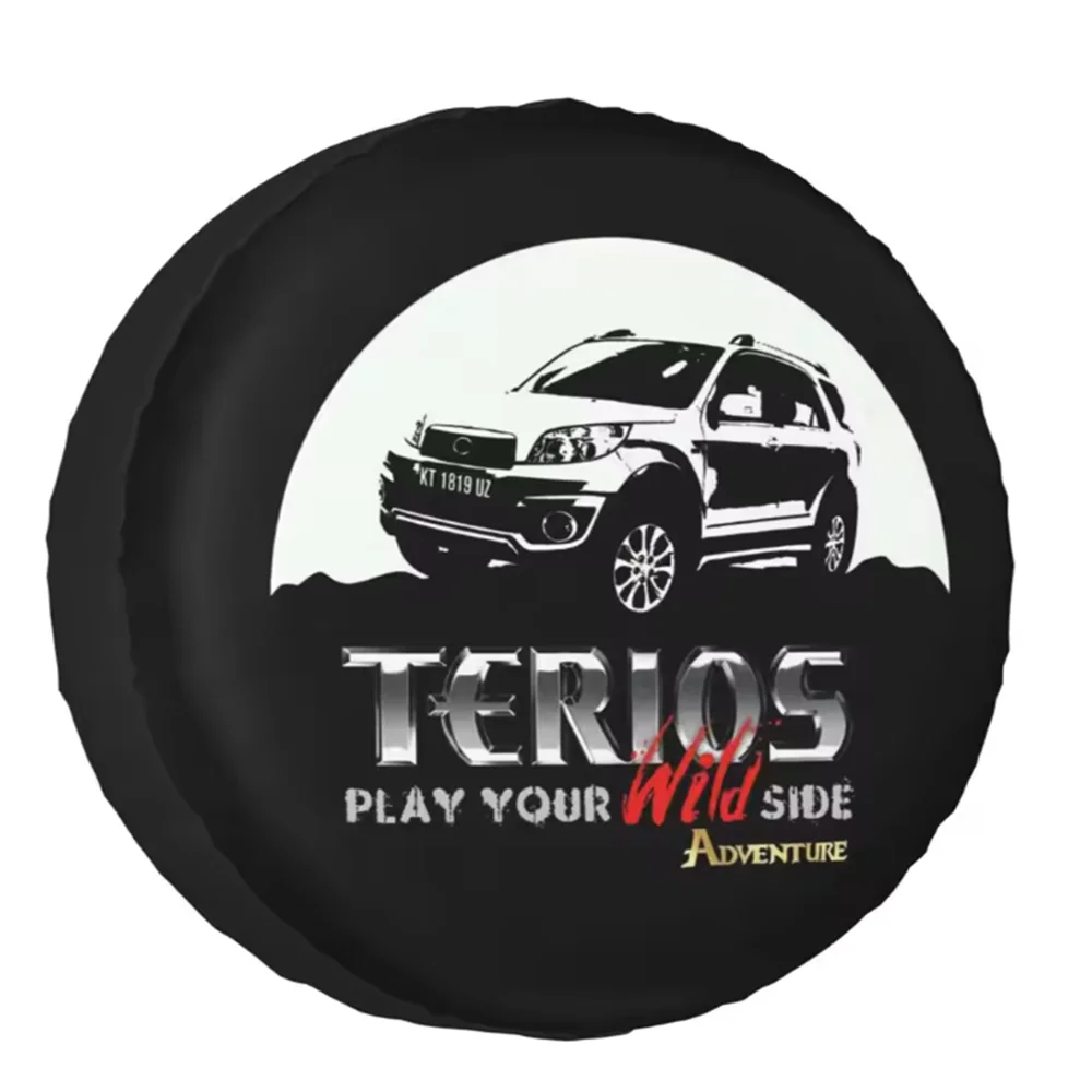 1Pcs Car Style PVC PU Leather Spare Tire Cover Terios For Mitsubishi Toyota Rav4 Hummer Waterproof  Wheel Covers Accessories