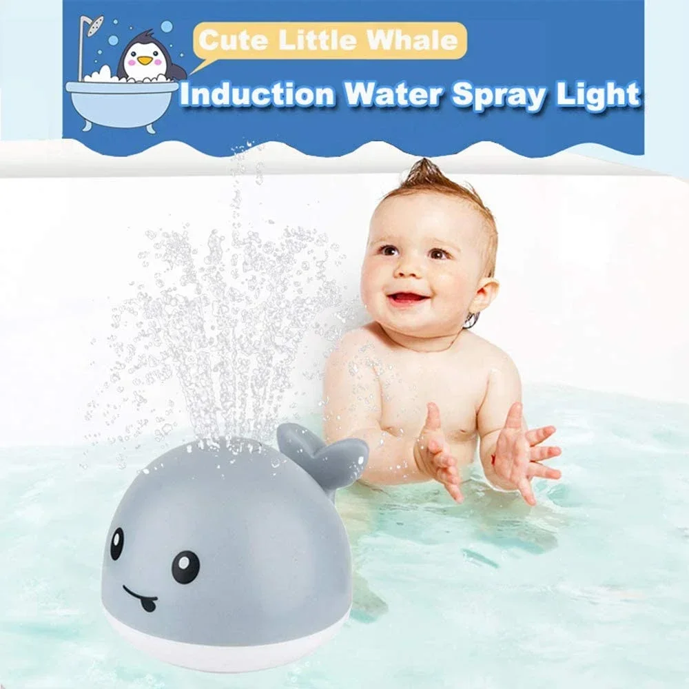 Baby Bath Toy Light Up Bath Tub Toys Whale Water Sprinkler Pool Toys For Toddlers Infants Whale Water Sprinkler Pool Toy