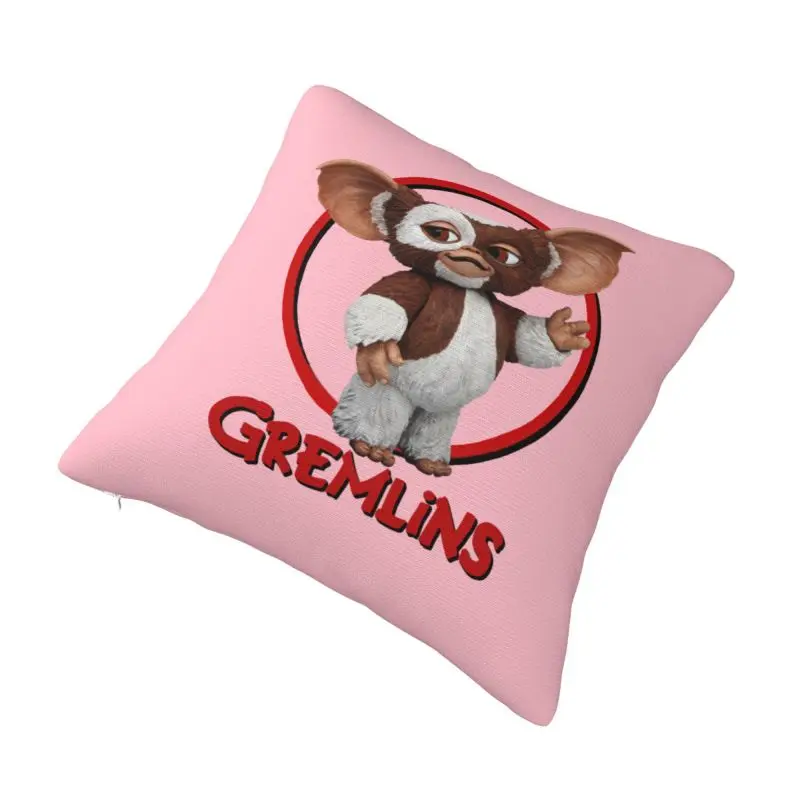 Custom Nordic Style Funny Gremlinse Cushion Covers Polyester Gizmo 80s Movie Mogwai Monster Retro Sci Fi Pillow Case for Car