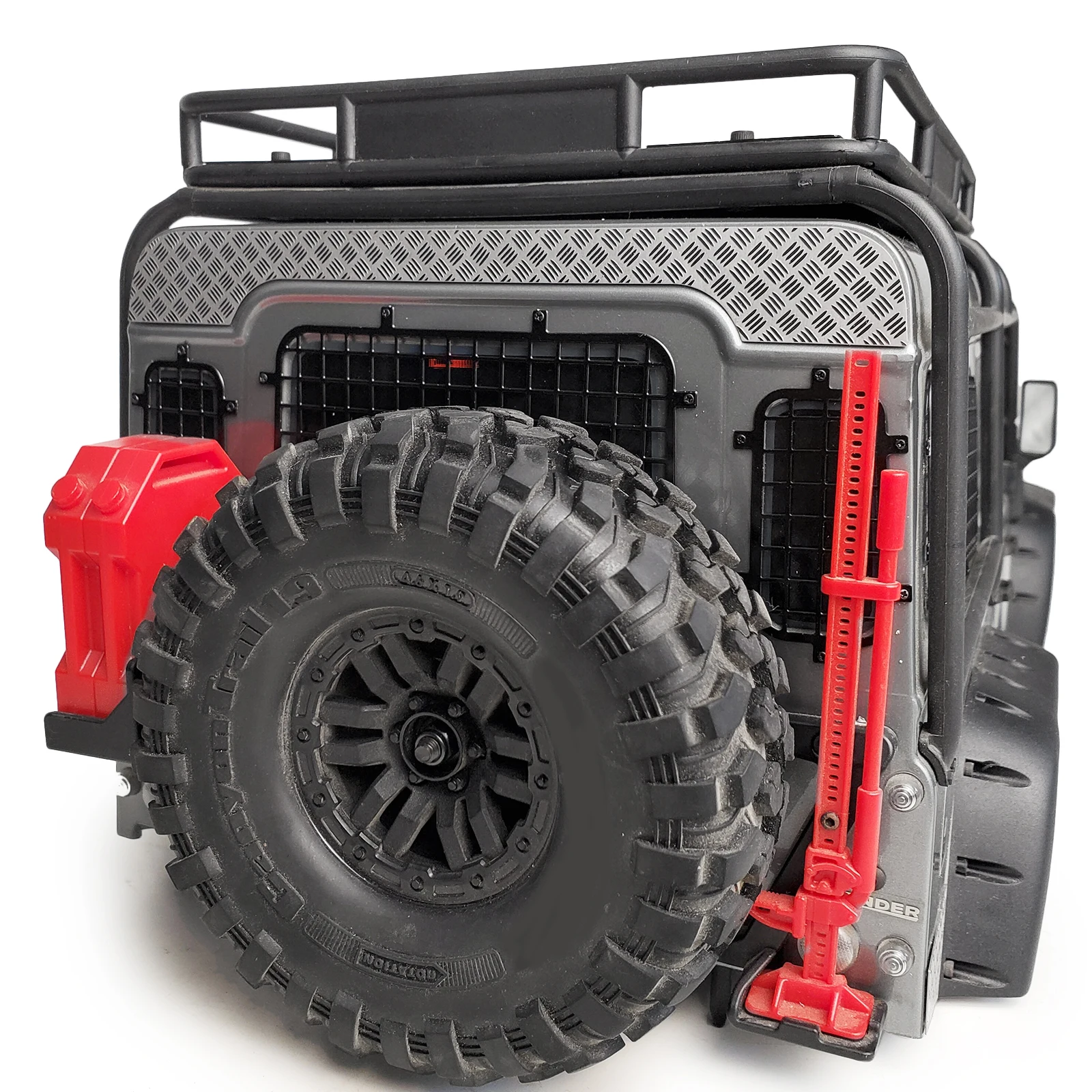 AXSPEED TRX4 rak bagasi mobil RC, pelindung dekoratif logam anti-selip untuk TRX-4 1/10, rak bagasi mobil