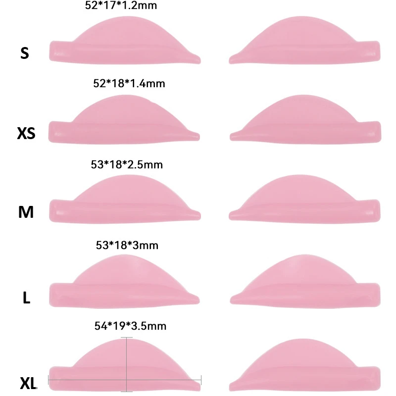 속눈썹 리프트 실리콘 패드, 속눈썹 파마, 3D 컬러, 아이 패치 어플리케이터 도구, 속눈썹 익스텐션 액세서리, 5 쌍