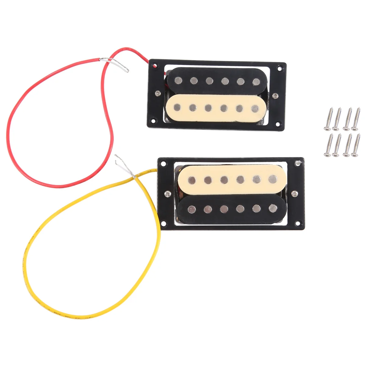 2 PièCes Micros de Guitare éLectrique 50/52 Micros de Guitare éLectrique à Double Bobine Humbucker Face ZèBre