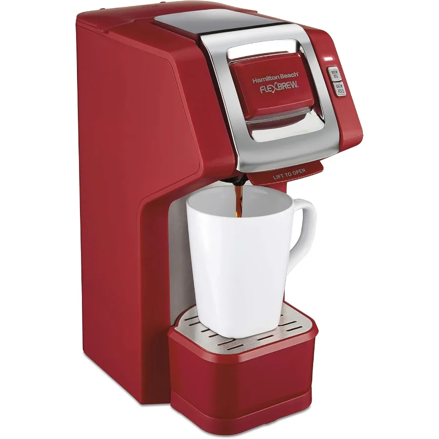

49945 FlexBrew SingleServe Coffee Maker Compatible with Pod Packs and Grounds for Convenient 1Cup Brewing Ideal for Home and Of