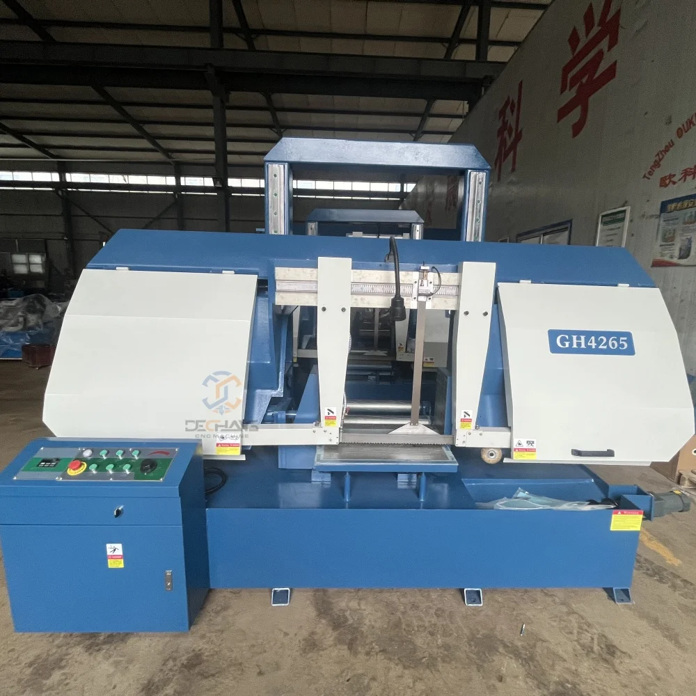 DECHANG GH4265 Heavy Duty Industrial Band Saw Machine Hydraulic Vise Turbo Transmission 7.5kW Motor 650mm Cutting Capacity High