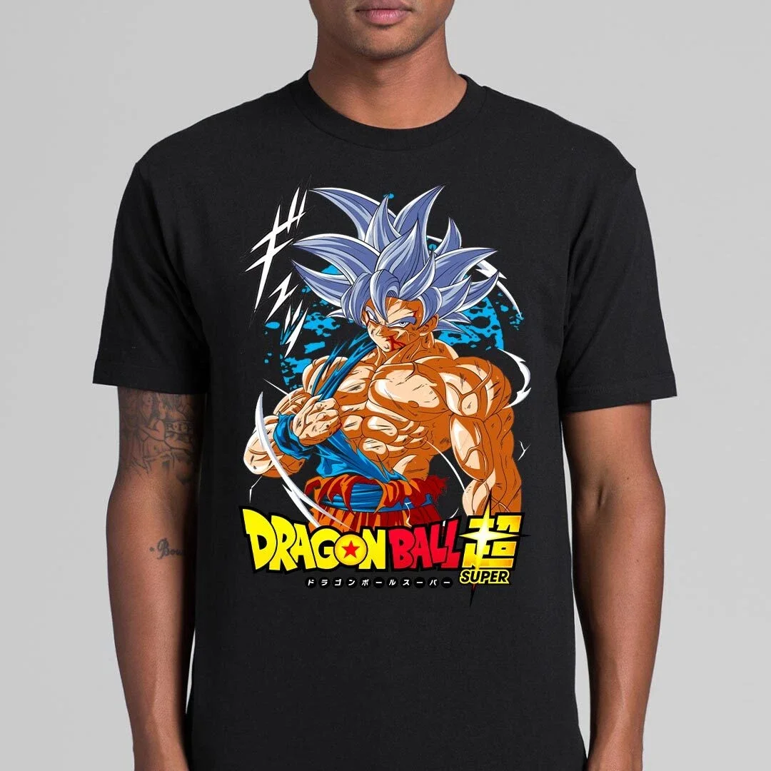 تي شيرت رجالي من Goku Dragon Ball Z Kamehameha بأكمام قصيرة سوبر سايان صيفي قطني للسيدات تي شيرت غير رسمي عالي الجودة