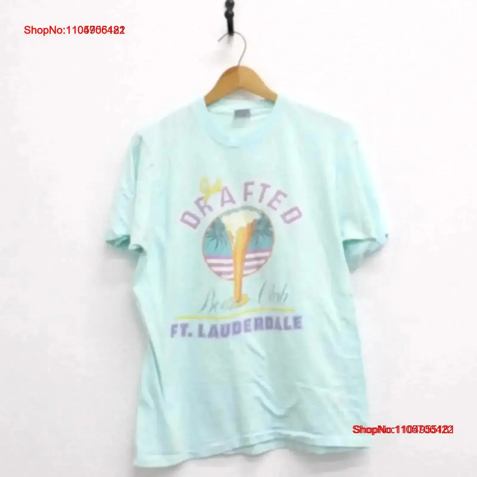 Vintage Get Drafted Beef Club Fort Lauderdale T Shirt Large Washed Stylish streetwear Comfortable Versatile Soft homme vintage