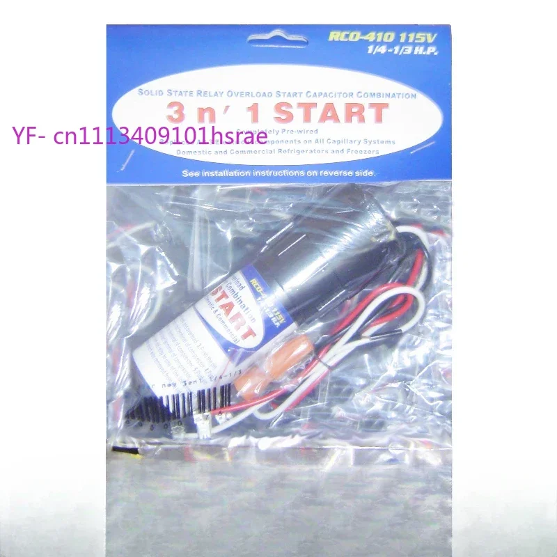 1Pcs Universal RCO410 RCO810 3-in-1 Hard Start Kit – Refrigerator Relay Capacitor Overload for RC100 AP4503019