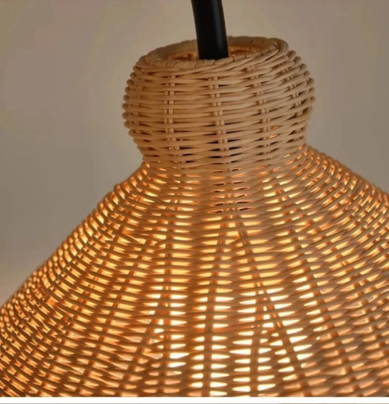 Modern Nordic Minimalism Rattan Art Sofa E27 Floor Lamp Homestay Living Room Light Bedroom Home Lighting Decor Fixtures LED Lamp