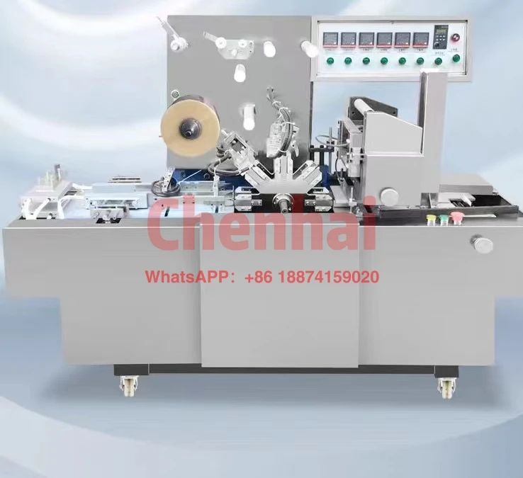 3D transparent film packaging machine,box,cosmetics packaging machine, transparent film folding  packaging machine