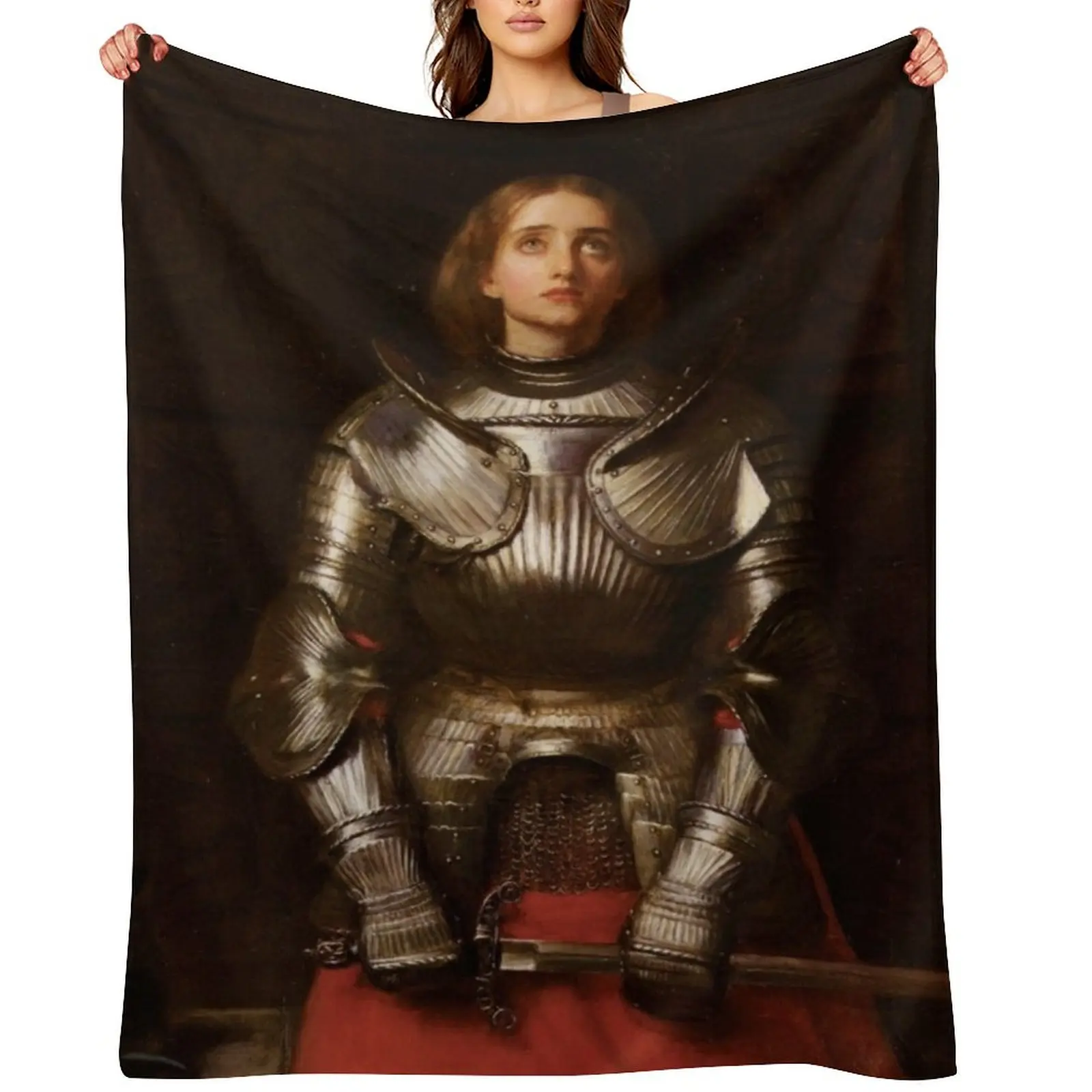 

Saint Joan of Arc by John Everett Millais Throw Blanket Polar bed plaid Blankets For Sofas Retros Blankets