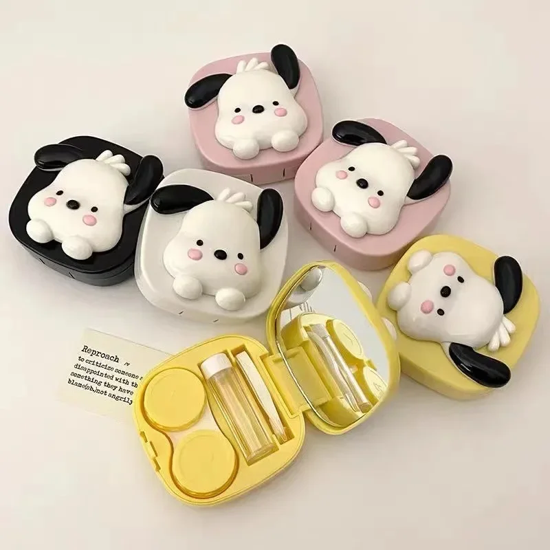 New Sanrio Contact Lens Box Kuromi Cinnamoroll Anime Kuromi Contact Lens Storage Box Kawaii Easy and Convenient Care