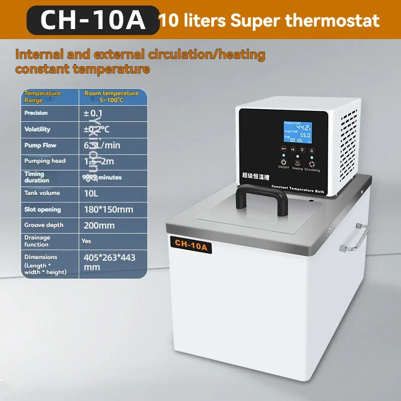 

Laboratory Refrigerated and Heated Circulating Water Bath with Circulating Cooling Liquid Pump CH-20B Thermostatic Bath