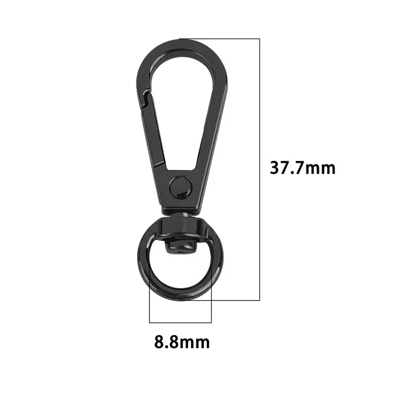 5Pcs/Lot Split Key Ring Swivel Lobster Clasp Hooks Key Ring Swivel Connector Carabiner for Jewelry Findings Making DIY Handcraft